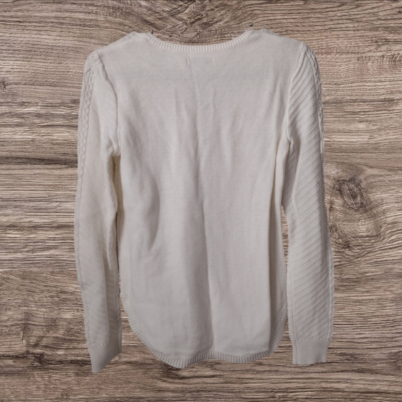 Sonoma NWT Ivory Knit Sweater Size XS - Picture 2 of 3
